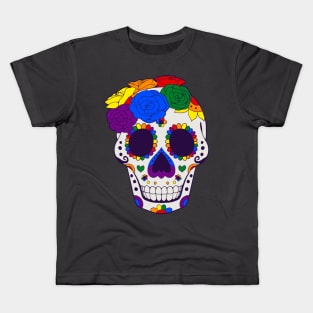 Gay Pride - Sugarskull Dia De Los Muertos Kids T-Shirt